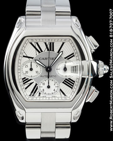 CARTIER ROADSTER CHRONOGRAPH AUTOMATIC STEEL
