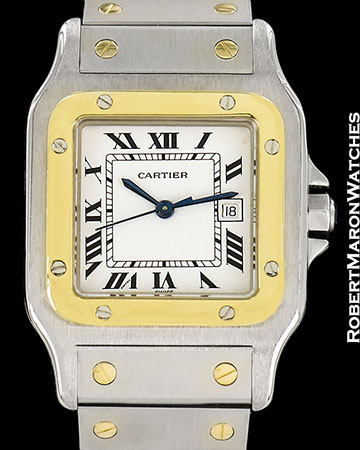 CARTIER SANTOS AUTOMATIC 18K YELLOW GOLD/STEEL 