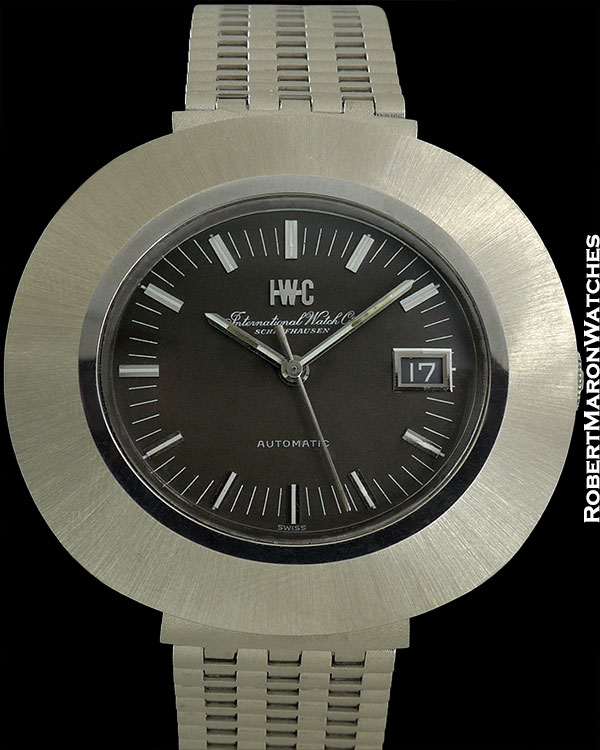 IWC OVAL AUTO DATE GRAY DIAL