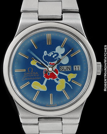 OMEGA SEAMASTER AUTOMATIC MICKEY MOUSE STEEL