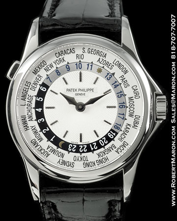 PATEK PHILIPPE 5110G 18K WHITE WORLDTIME AUTOMATIC BOX & PAPERS