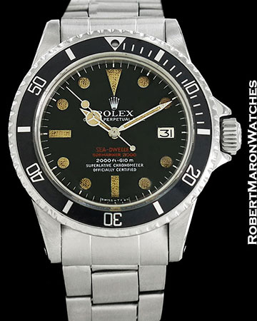 ROLEX VINTAGE SEA-DWELLER 1665 DOUBLE RED MARK 3 DIAL 1972