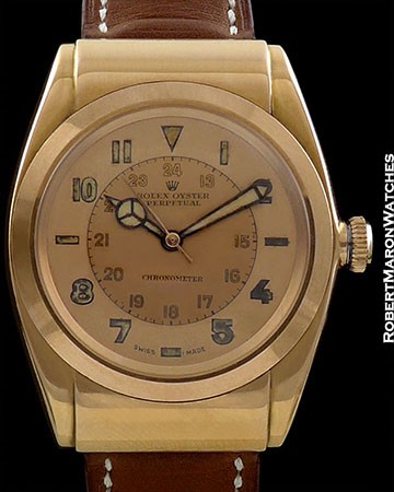 ROLEX BUBBLE BACK 1685/3065 18K TWO TONE CHAMPAGNE DIAL
