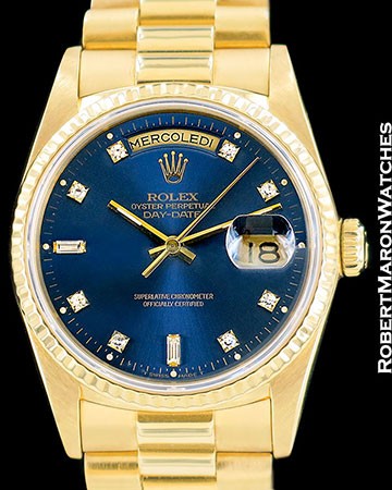 ROLEX DAY DATE PRESIDENT 18238 18K AUTOMATIC BOX PAPERS R SERIAL 1987