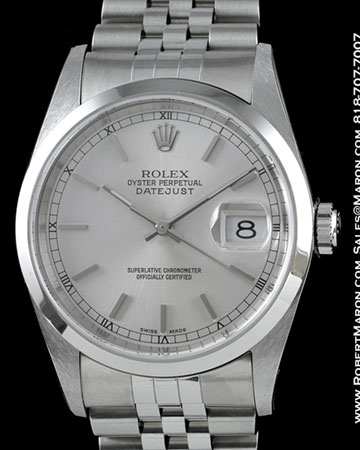 ROLEX DATEJUST STAINLESS STEEL 16200A