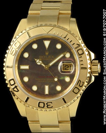 ROLEX OYSTER PERPETUAL 166288 YACHTMASTER 18K YELLOW GOLD