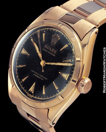 ROLEX 6101 OYSTER PERPETUAL 18K ROSE