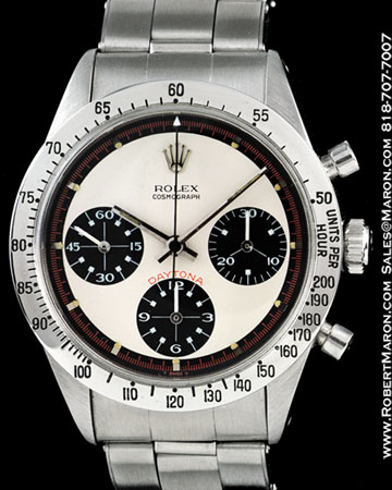 ROLEX DAYTONA 6239 CHRONOGRAPH STEEL PAUL NEWMAN :: All Watches...