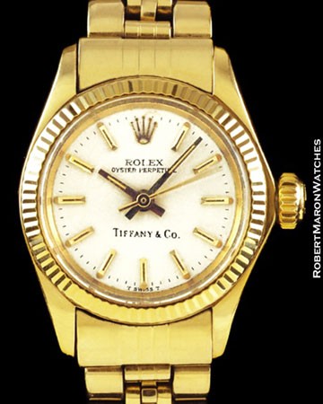 ROLEX 6719 OYSTER PERPETUAL TIFFANY & CO 14K