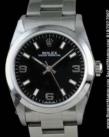 ROLEX OYSTER PERPETUAL MID SIZE 77080 AUTOMATIC STEEL