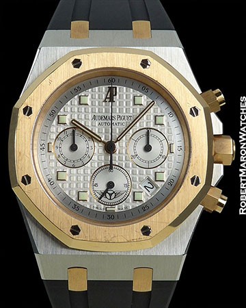 AUDEMARS PIGUET ROYAL OAK CHRONOGRAPH "THE NATIONAL CLASSIC TOUR" LIMITED EDITION ROSE GOLD/STEEL BOX & PAPERS