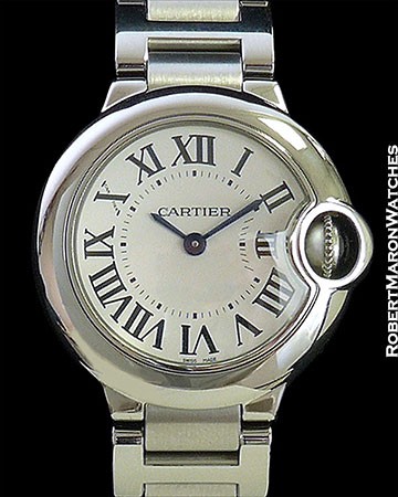 Ladies Stainless Steel Ballon Bleu Silver Dial with Roman Numerals