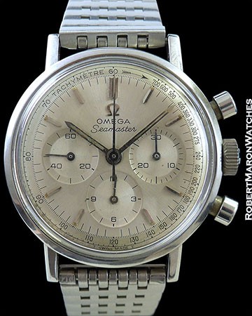 OMEGA VINTAGE SEAMASTER CHRONOGRAPH STEEL BOX & PAPERS