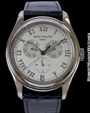 PATEK PHILIPPE 5035G 18K WHITE ANNUAL CALENDAR AUTOMATIC BOX PAPERS