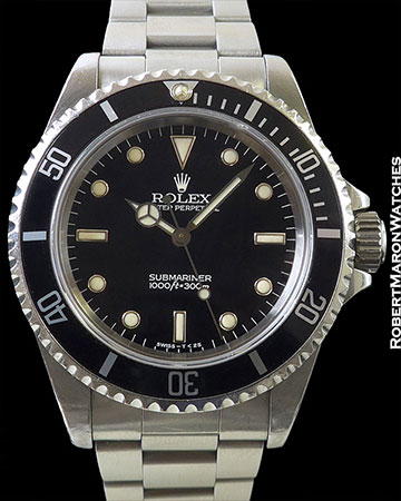 ROLEX 14060 SUBMARINER UNPOLISHED STEEL BOX & PAPERS