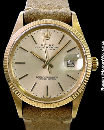 ROLEX 15037 OYSTER PERPETUAL DATE 14K AUTOMATIC