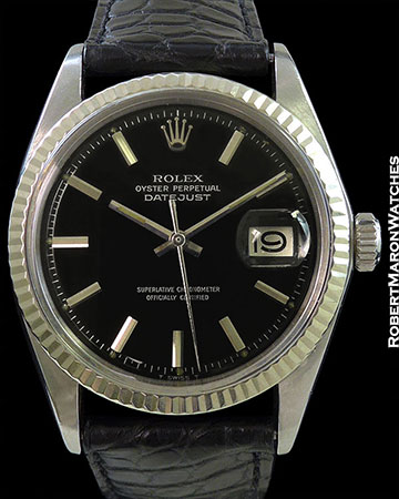ROLEX 1601 DATEJUST STAINLESS GLOSS DIAL AUTOMATIC