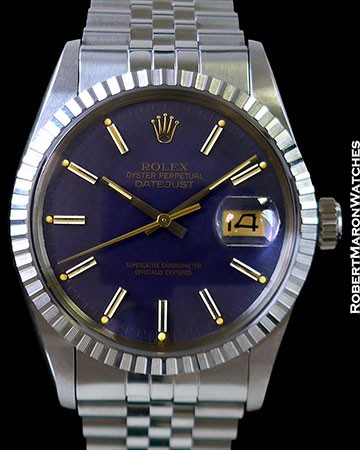 ROLEX 16030 DATEJUST STEEL BLUE DIAL BOX & PAPERS