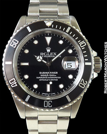 ROLEX 16610 SUBMARINER STAINLESS AUTOMATIC