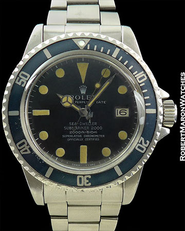 ROLEX REF 1665 SEA-DWELLER WITHOUT HELIUM ESCAPE VALVE PROTOTYPE EXTREMELY RARE 