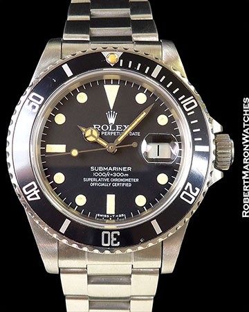 ROLEX SUBMARINER 16800 TRANSITIONAL STAINLESS STEEL
