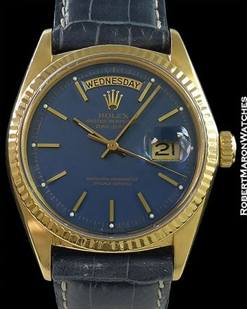 ROLEX 1803 DAY DATE PRESIDENT 18K AMAZING BLUE DIAL