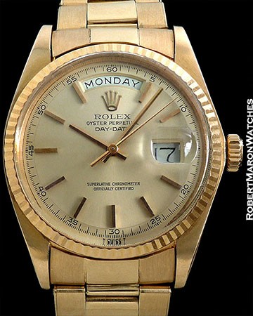 ROLEX REF 1803 DAY-DATE ROSE GOLD UNPOLISHED MINT CONDITION 