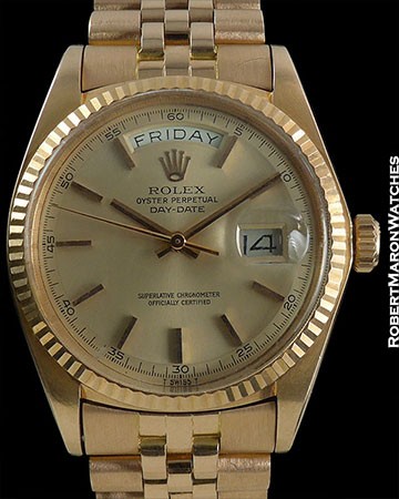 ROLEX DAY-DATE REF 1803 18K ROSE GOLD WITH PINK DIAL CIRCA 1977
