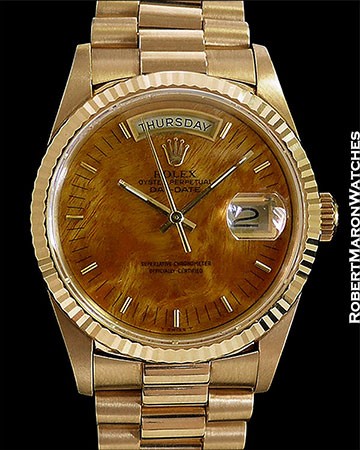 ROLEX DAY DATE PRESIDENT 18238 MAHOGANY DIAL