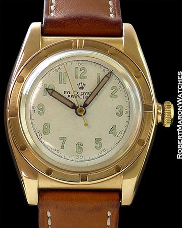 ROLEX 3372 BUBBLEBACK OYSTER PERPETUAL 14K AUTOMATIC