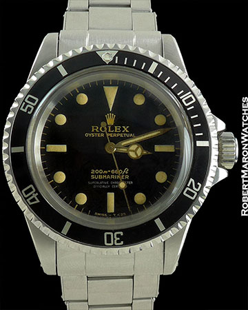ROLEX REF 5512 SUBMARINER GILT GLOSS DIAL POINTED CROWN GUARDS BOX/PAPERS CIRCA 1964