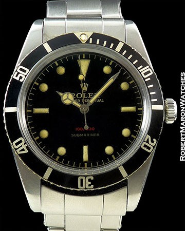 ROLEX SUBMARINER 6536 STEEL VERY EARLY 1955