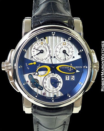 ULYSSE NARDIN 670-88 SONATA CATHEDRAL DUAL TIME 18K AUTOMATIC