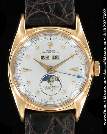 ROLEX OYSTER PERPETUAL MOONPHASE 6062 YG