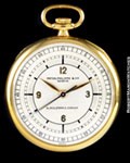 PATEK PHILIPPE POCKET WATCH WWII CHAPTER DIAL 18K