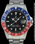 ROLEX GMT MASTER 1675 STEEL POINTED CROWN GUARDS