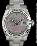ROLEX 179174 DATEJUST MOTHER OF PEARL 18K
