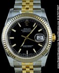 ROLEX DATEJUST TWO-TONE STAINLESS STEEL/18K YELLOW GOLD 116233