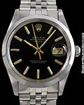 ROLEX OYSTER PERPETUAL DATE 15000 BLACK DIAL STEEL