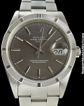 ROLEX REF 15210 OYSTER PERPETUAL DATE STAINLESS AUTOMATIC BOX/PAPERS