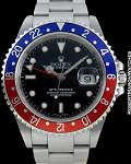 ROLEX 16750 GMT BLACK DIAL STAINLESS STEEL