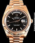 ROLEX 218235 DAY DATE II 18K EVEROSE PRESIDENT AUTOMATIC NEW